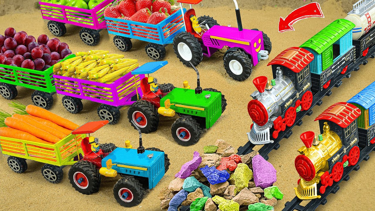 Diy tractor making mini rice threshing machine | how to make mini ...