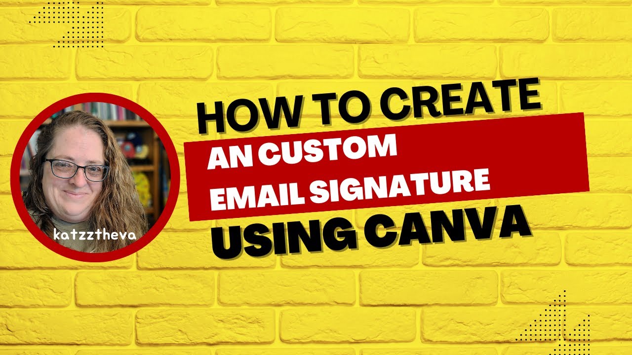 How to create a custom email signature using Canva.