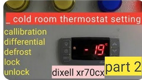 dixell controller temprature setting