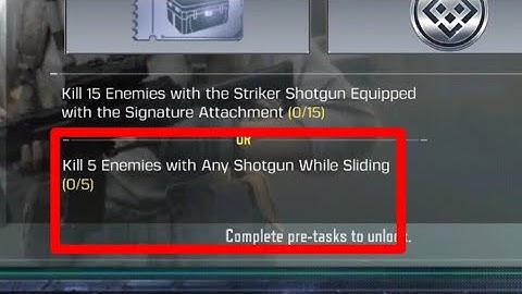 Kill 5 enemies with any Shotgun While Sliding