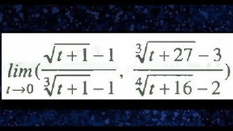 Limite de funciones vectoriales de variable real, ejemplo resuelto 2