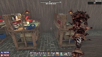How to craft Cobblestone Rocks faster by using workstations - 7 Days to Die