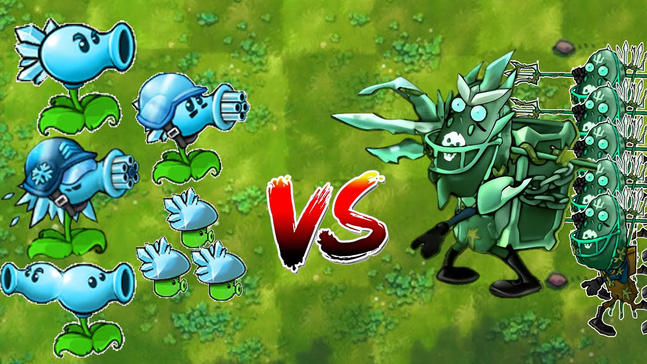 PvZ 1 Fusion Challenge | 30 Plants Team Vs Ultimate Abyss Trident ...