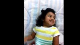 1.8 yr old gabby trying to sing Demi Lovato - Heart Attack song