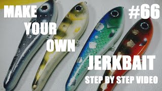 #66 DIY - How To Make Your Own Jerkbait For Pike Fishing (Step By Step Lurebuilding Video)