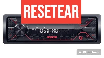 como resetear un autoestereo