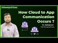 How cloud to app communication occurs