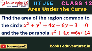 Find the area of the region common to the circle x^2+y^2+4x+6y-3=0 and the the parabola x^2+4x=6y+14