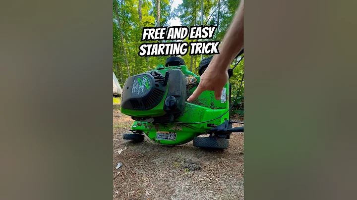 IT WORKED! Tip Lawn Mower on Side to START!!