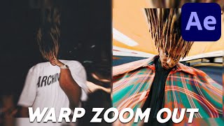 WARP ZOOM OUT TRANSITION - AFTER EFFECTS (NO PLUGINS)