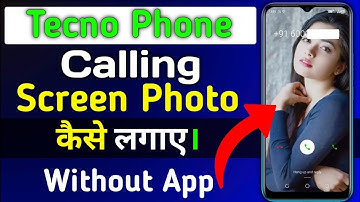Tecno Phone Caller Screen Me Photo Kaise Lagaye  | How To Apply Caller Screen Photo In Tecno Phone