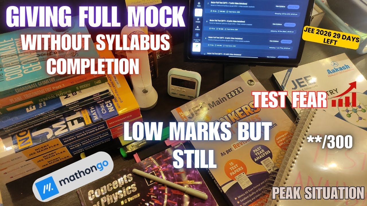 Attempting full test 😈 without completing the syllabus🤡 