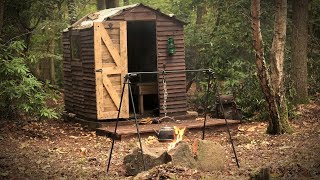 Cooking at the Off Grid Cabin in the Woods  Woodstove, Firepit (WINTER PREPARATION)