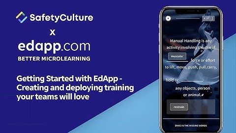 Getting started: An overview of creating and deploying training for the iAuditor community