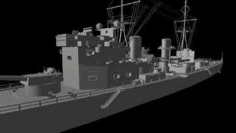 King George V Battleship - 3d Studio Max