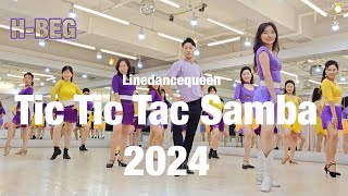 Tic Tic Tac Samba 2024 Line Dance l High Beginner l 틱틱탁 삼바 라인댄스 l Linedancequeen l Junghye Yoon