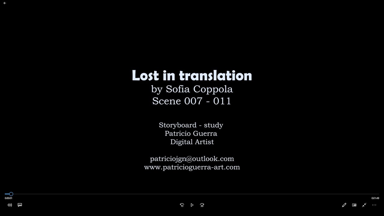 Lost in Translation - Storyboard - Scenes 007 011 20220323 - YouTube