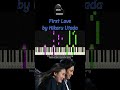 First Love by HIkaru Utada piano cover / tutorial + sheet music + lyrics