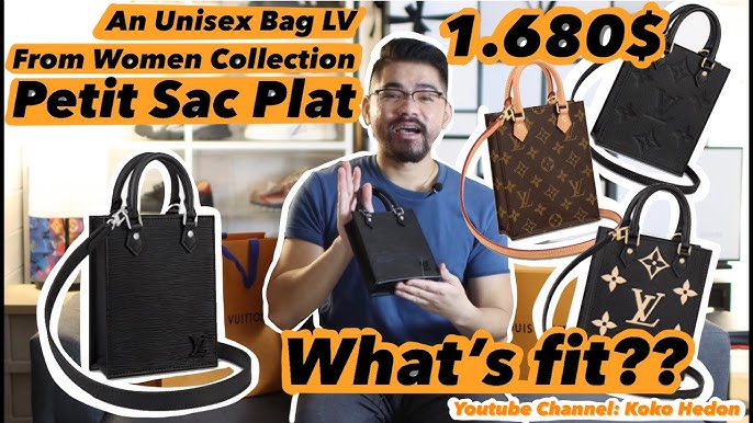 LOUIS VUITTON PETIT SAC PLAT UNBOXING + WHAT FITS INSIDE 