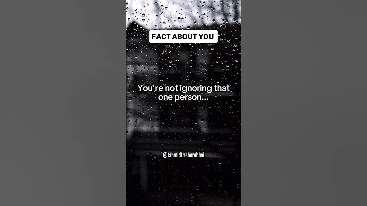 You're not ignoring that one person...#psychologyfacts#shorts