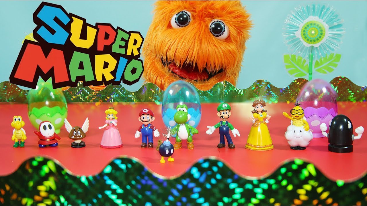 Super Mario Bros Juguetes: Colección Super Mario Action Figure // Fuzzy  Puppet 