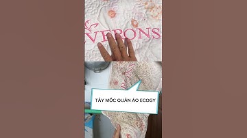 Tẩy mốc quần áo Ecogy, tẩy sạch bong như mới. #review #dongthamthat