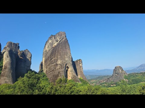 Meteora Monasteries And City Kalabaka Greece