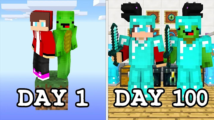 100 Days, But It's Only One Block in Minecraft