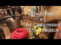 How to Build an Air Compressor From Scratch! (Fridge Compressor | Complete Build!)