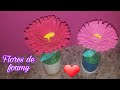 ❤Como hacer Flores de Foamy o goma eva.🌷🌹