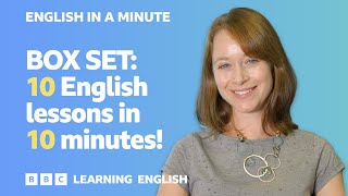 BOX SET: English In A Minute 1 – TEN English lessons in 10 minutes!