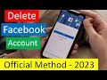 how to delete facebook account permanently 2023