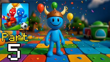 Stickman Party - Gameplay Walkthrough Part 5 - Tournament Mode 1 2 3 4  Players (iOS, Android)