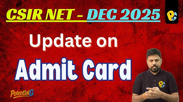 CSIR NET Dec 2025 Admit Card Update 🔥 | Release Date | Expected Date