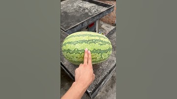 Experiment: Will a watermelon explode if it rolls off a tall building? 🍉💥#shorts