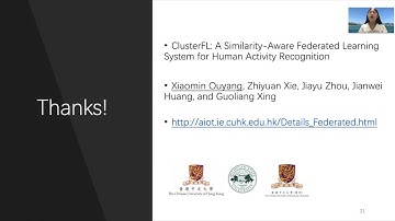 MobiSys 2021 - ClusterFL: Similarity-Aware Federated Learning System for Human Activity Recognition