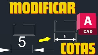 como modificar las cotas en autocad