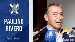 CD Tenerife I Paulino Rivero: "Estamos haciendo realidad nuestra apuesta por la cantera"