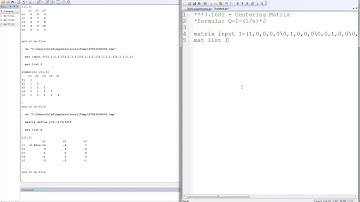 3 16S1   Stata   Centering Matrix