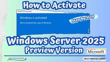 How to Activate Windows Server 2025 Preview Version