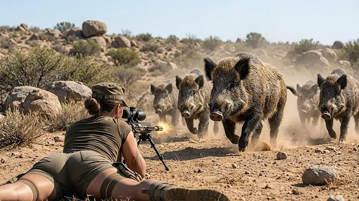 Brave Girl vs GIANT Wild Boar | Craziest Hunt Moment Caught on Camera!