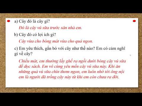 TUẦN 26 - LỚP 4 - TLV: Luyện tập xây dựng kết bài trong bài văn miêu tả cây cối