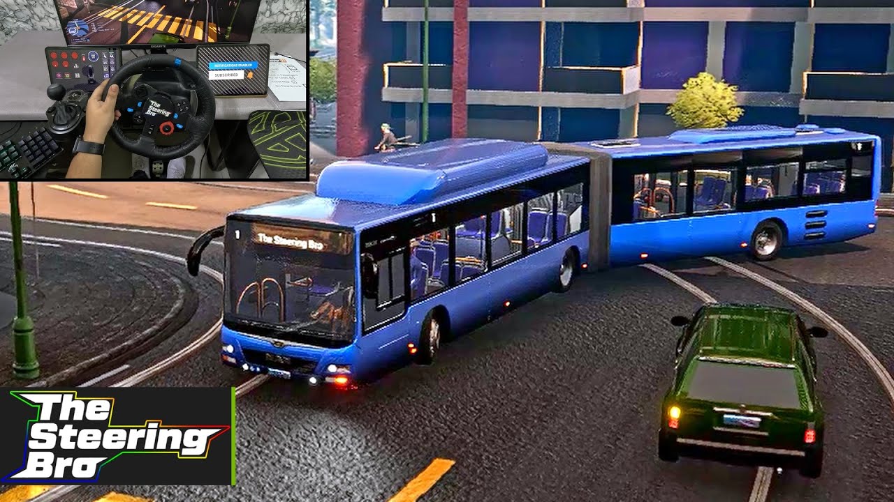 Bus Simulator 21 - MAN Lion's City CNG Articulated - Realistic Drive | G29 Steering Wheel Gameplay