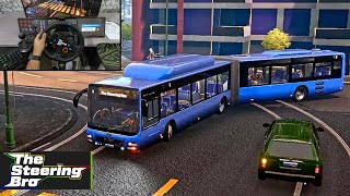 Bus Simulator 21  MAN Lion's City CNG Articulated  Realistic Drive | G29 Steering Wheel Gameplay