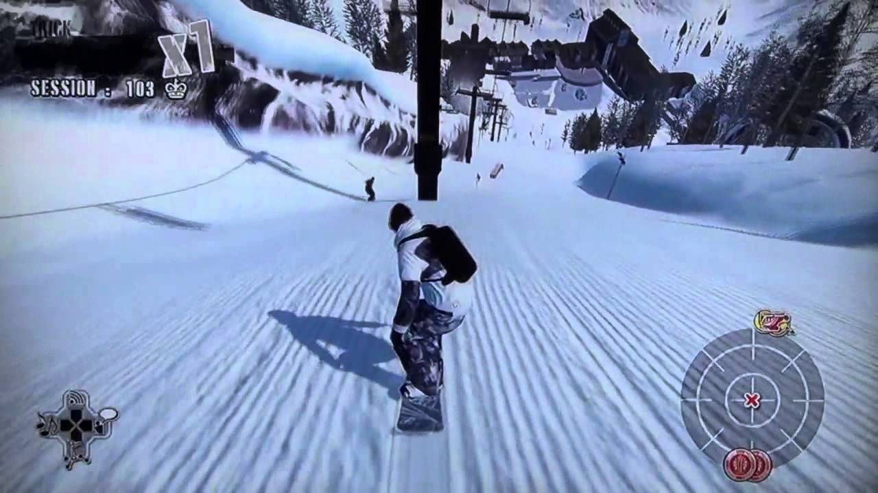 White snowboarding