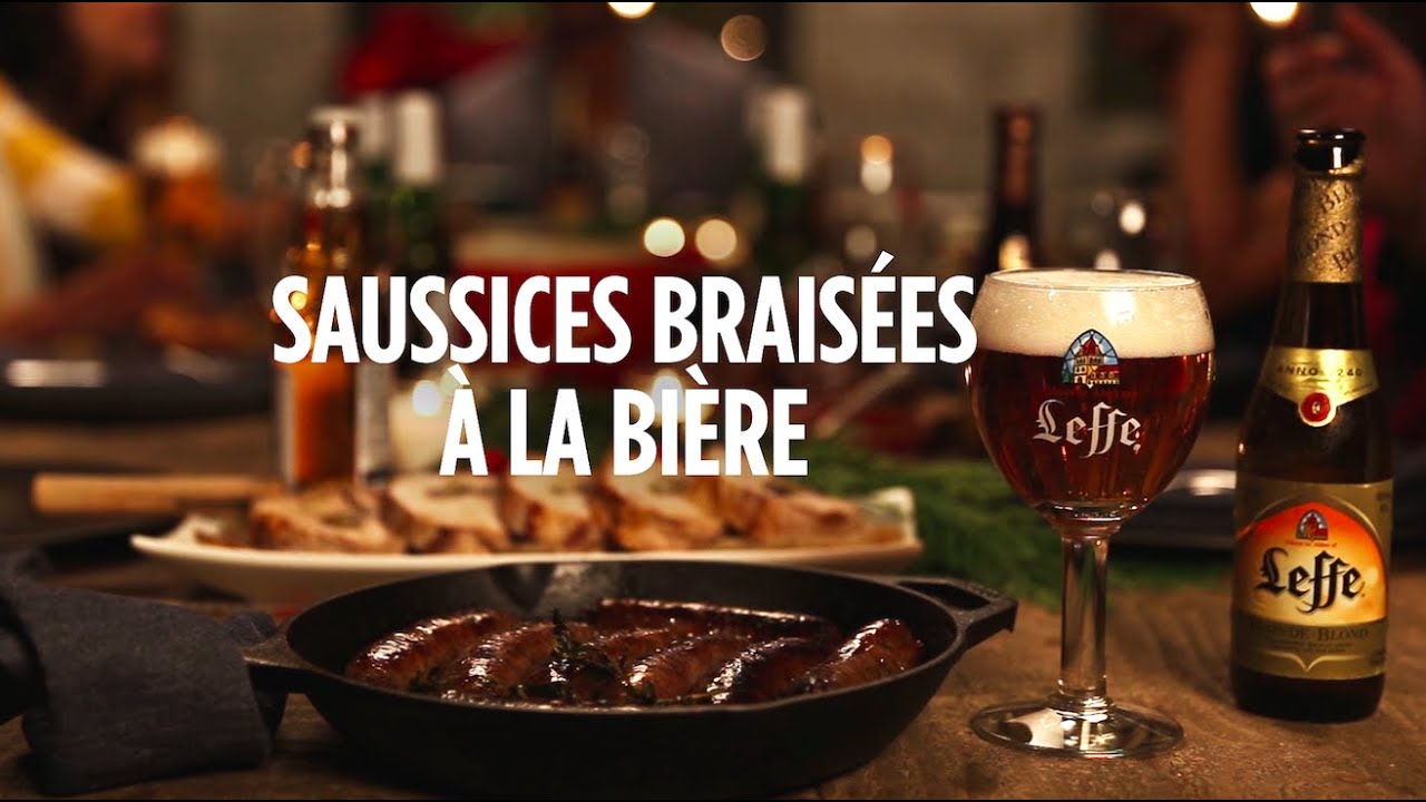 Saucisses braisées à la bière - recette - Un Faim de Fêtes ... Saucisses braisées à la bière - recette - Un Faim de Fêtes ...