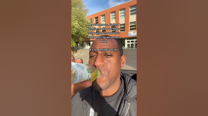 What is the most popular drink in Germany? Apfelschorle is a secret & a trend on TikTok