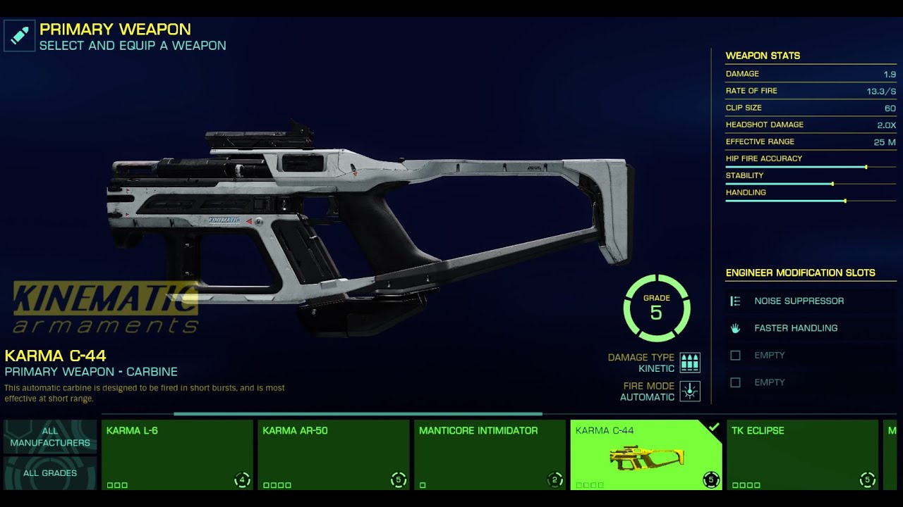 Elite:Dangerous Odyssey Scope / Reload Speed test  [2021 June 12th]