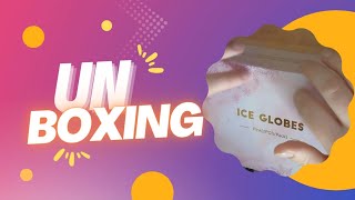 ASMR UNBOXING ICE GLOBES | TAPPING, CRINKLING