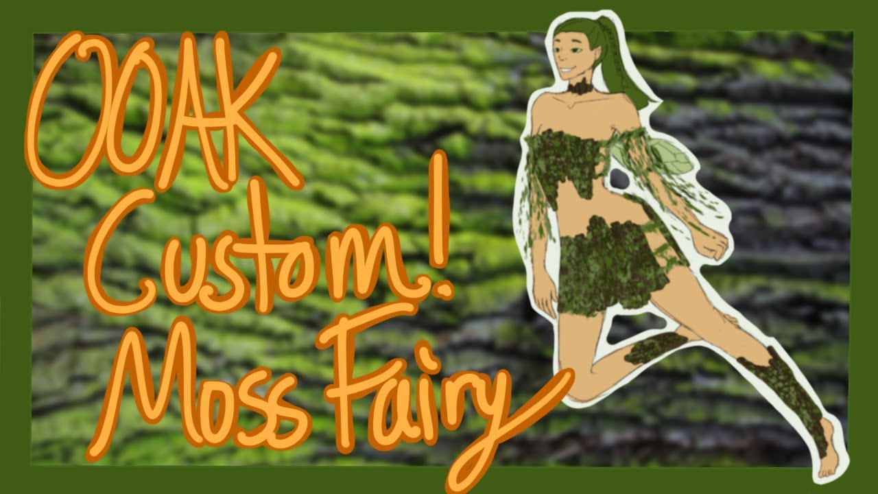 OOAK Custom Doll -- Green Moss Fairy!